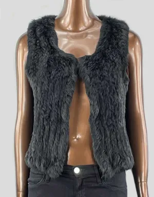 525 AMERICA Rabbit Fur Vest -  Small