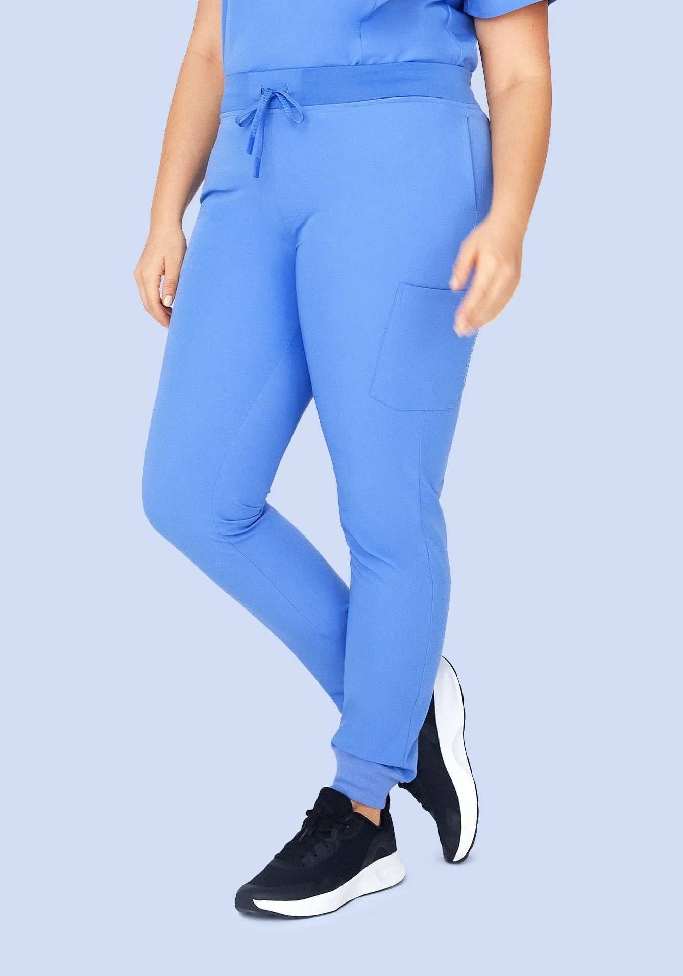 9 Pocket Joggers Ceil Blue