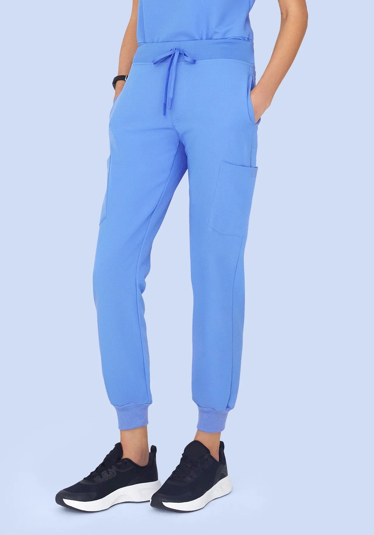 9 Pocket Joggers Ceil Blue