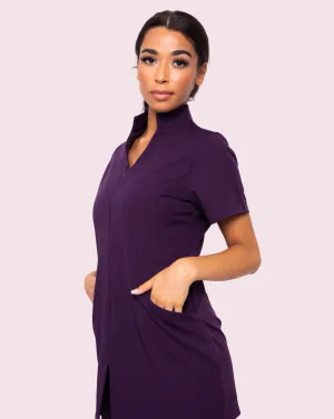 Allure Healthcare Tunic with Pockets - Aubergine