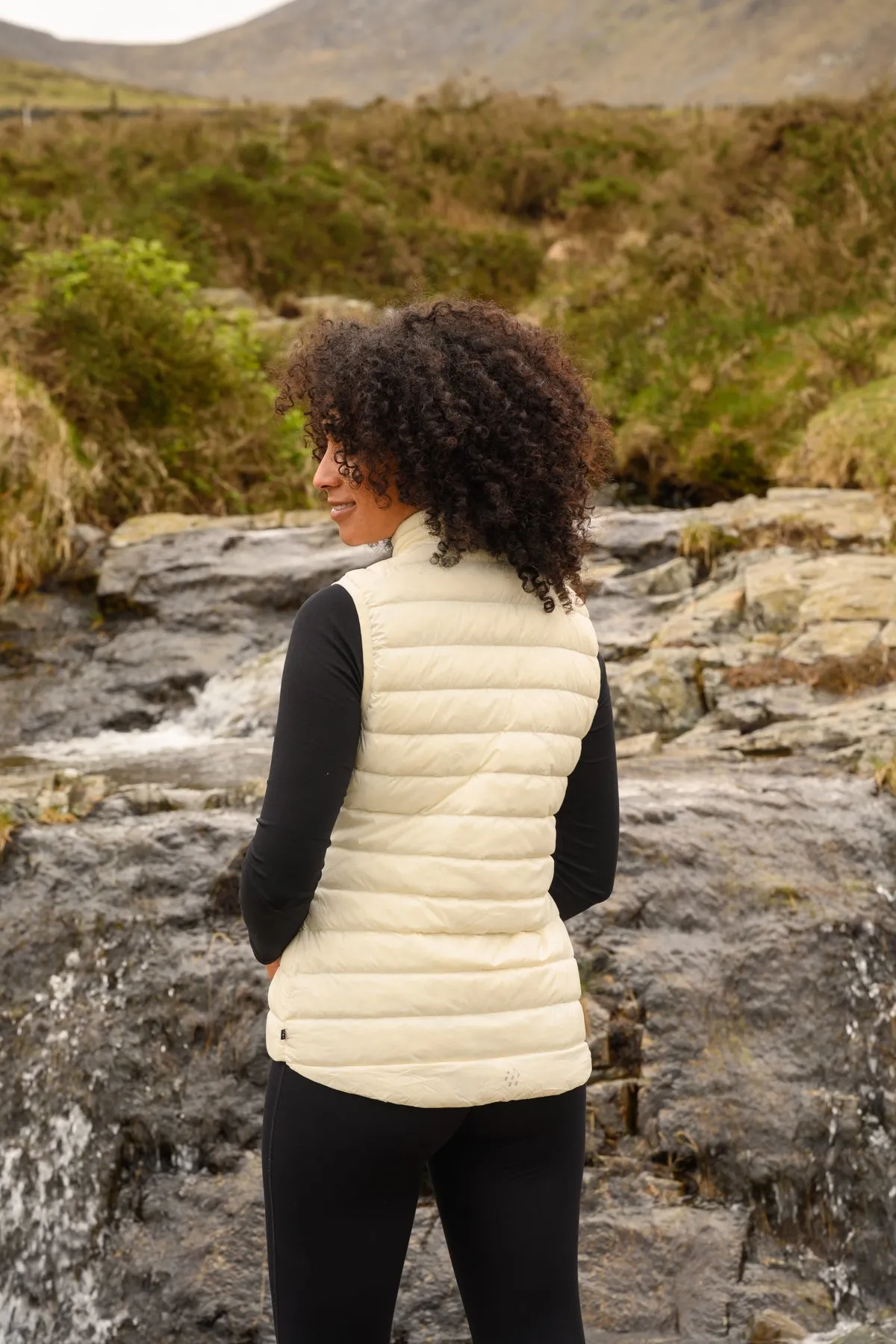 Alpine - Women's Packable Down Gilet - Ivory