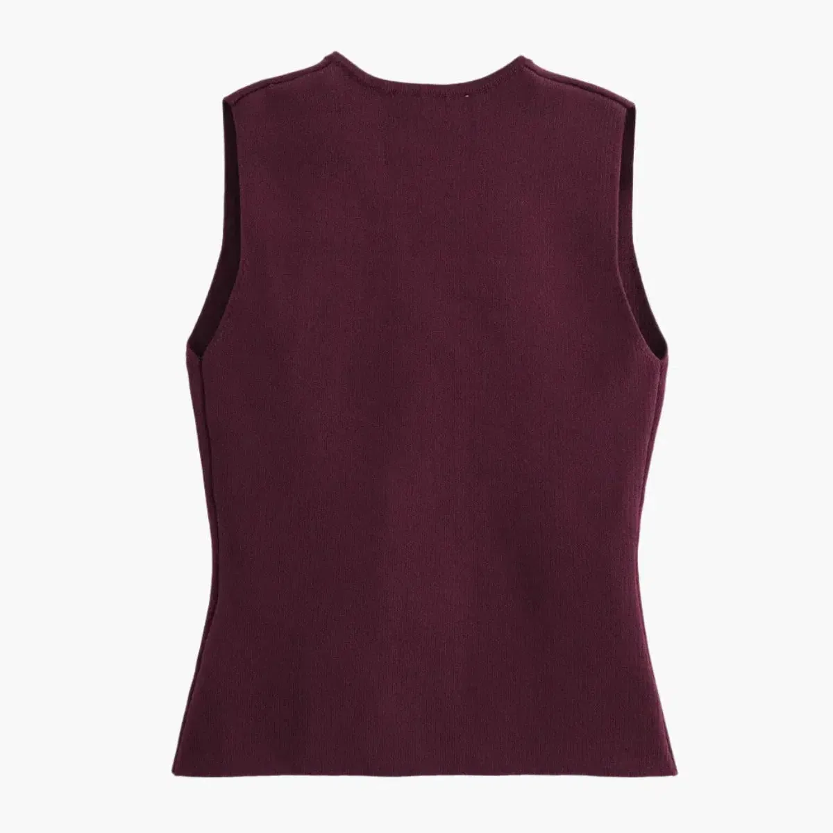 Amadée – V-neck collar – Cropped vest top