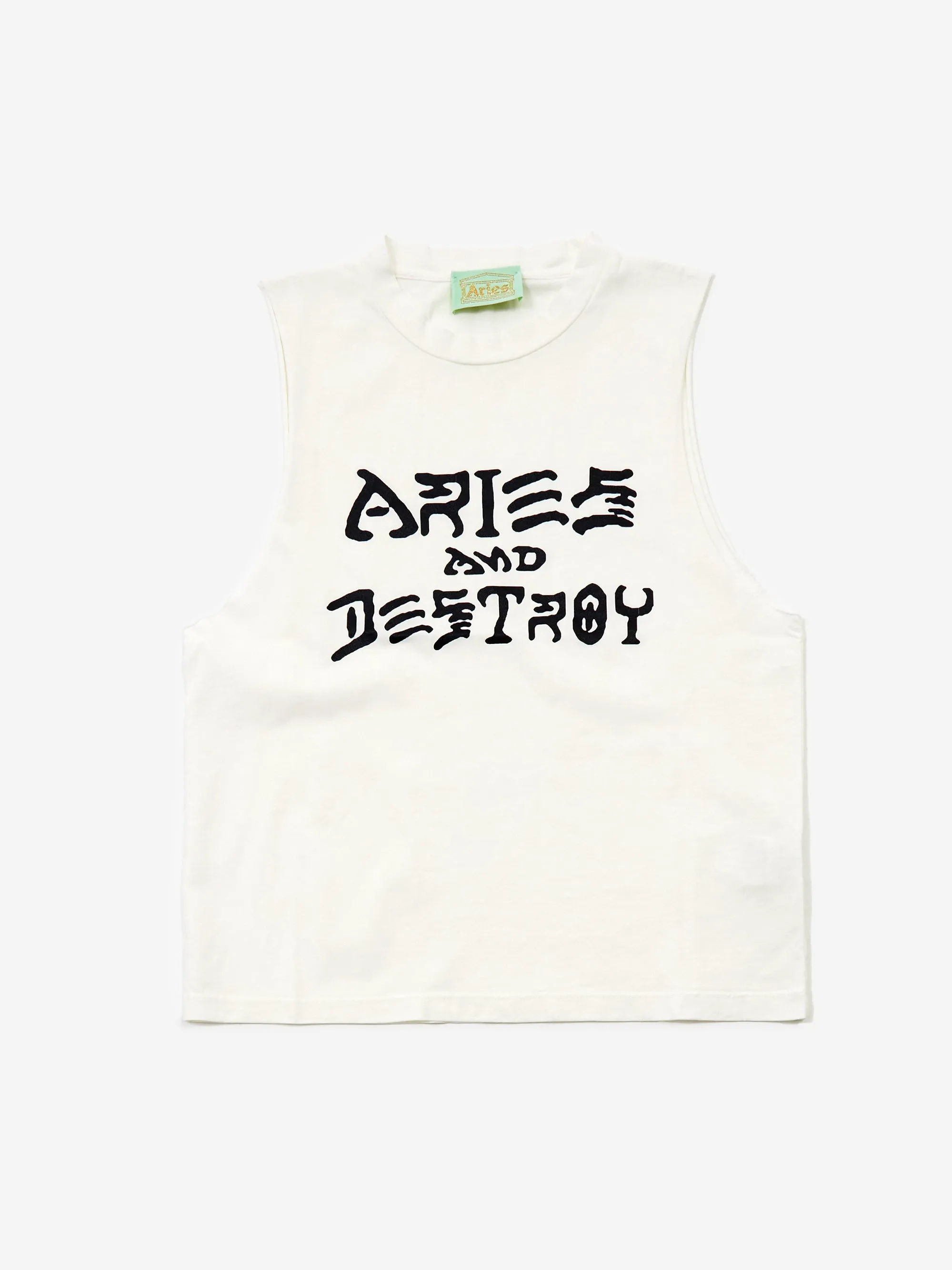 Aries Vintage Aries and Destroy Vest - Off White