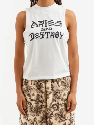 Aries Vintage Aries and Destroy Vest - Off White