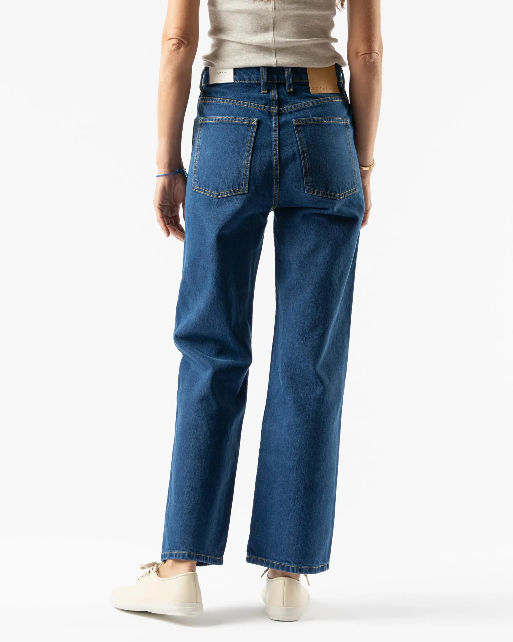 B Sides Plein High Straight Jean in Van Blue