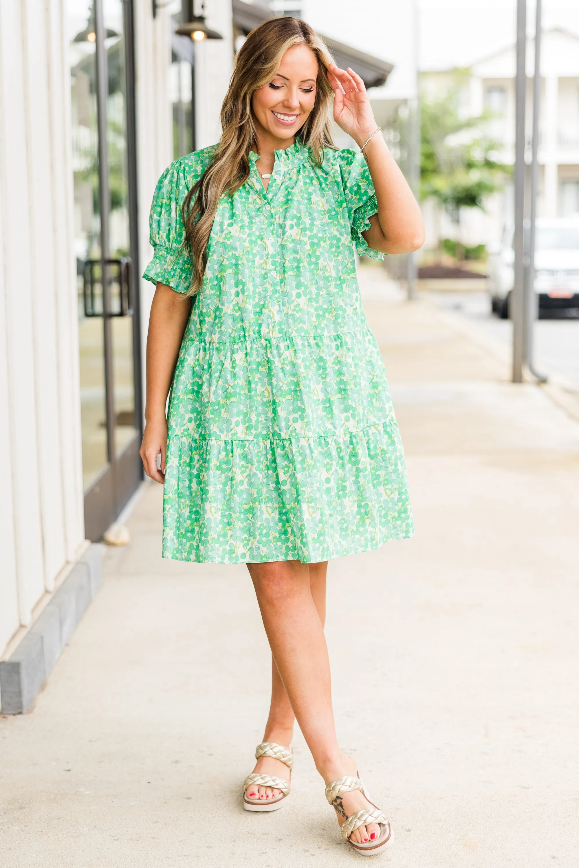 Bad At Love Dress, Green