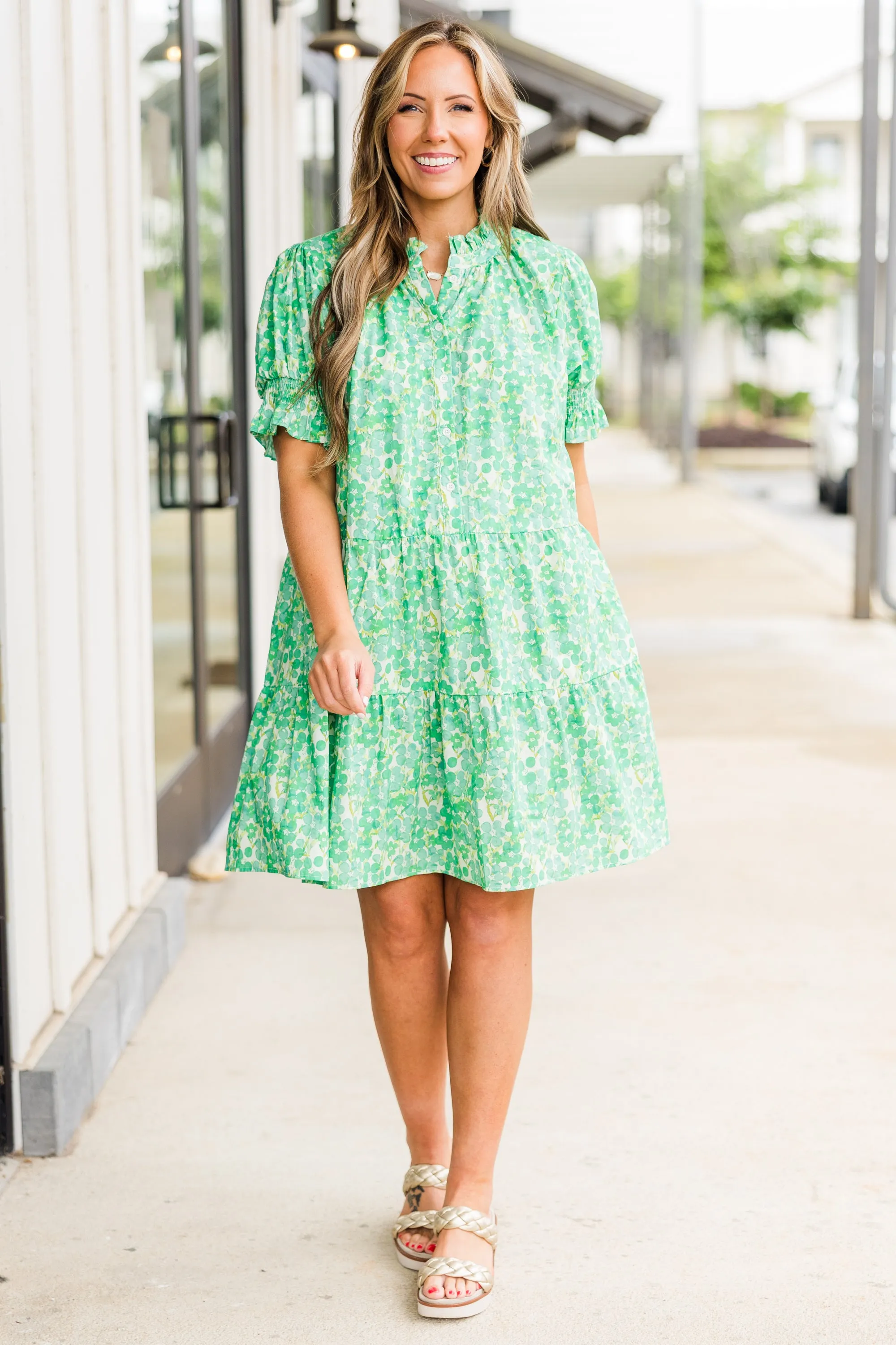 Bad At Love Dress, Green