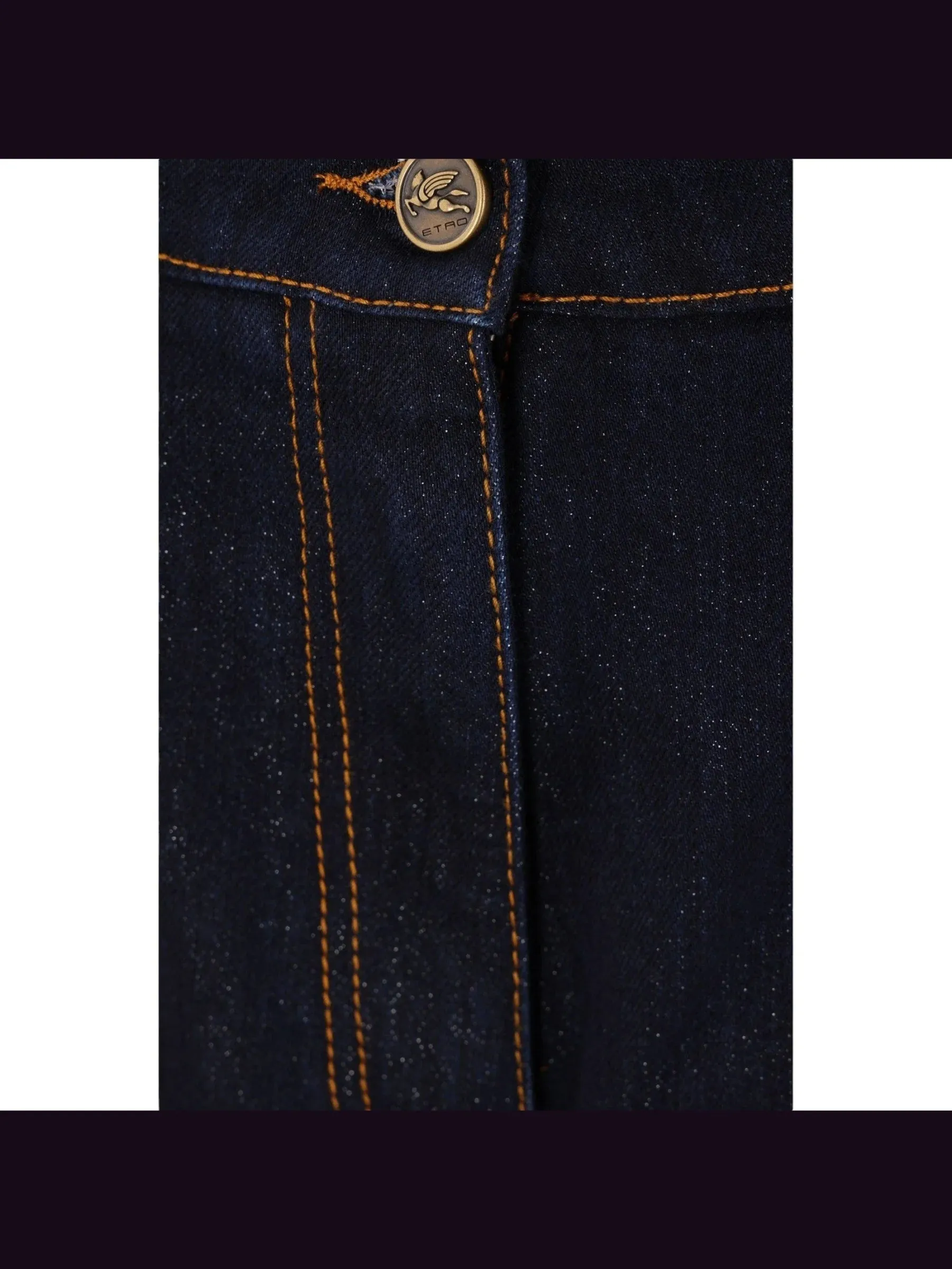 Baggy Lurex Denim Jeans