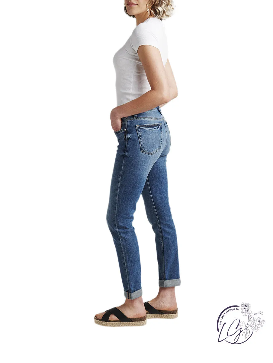 Beau Mid Rise Slim Leg Jeans