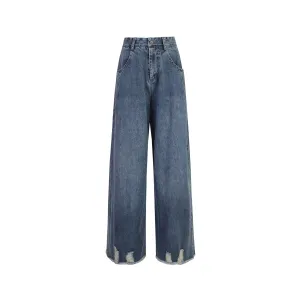 Big Pocket Blue Jeans Denim