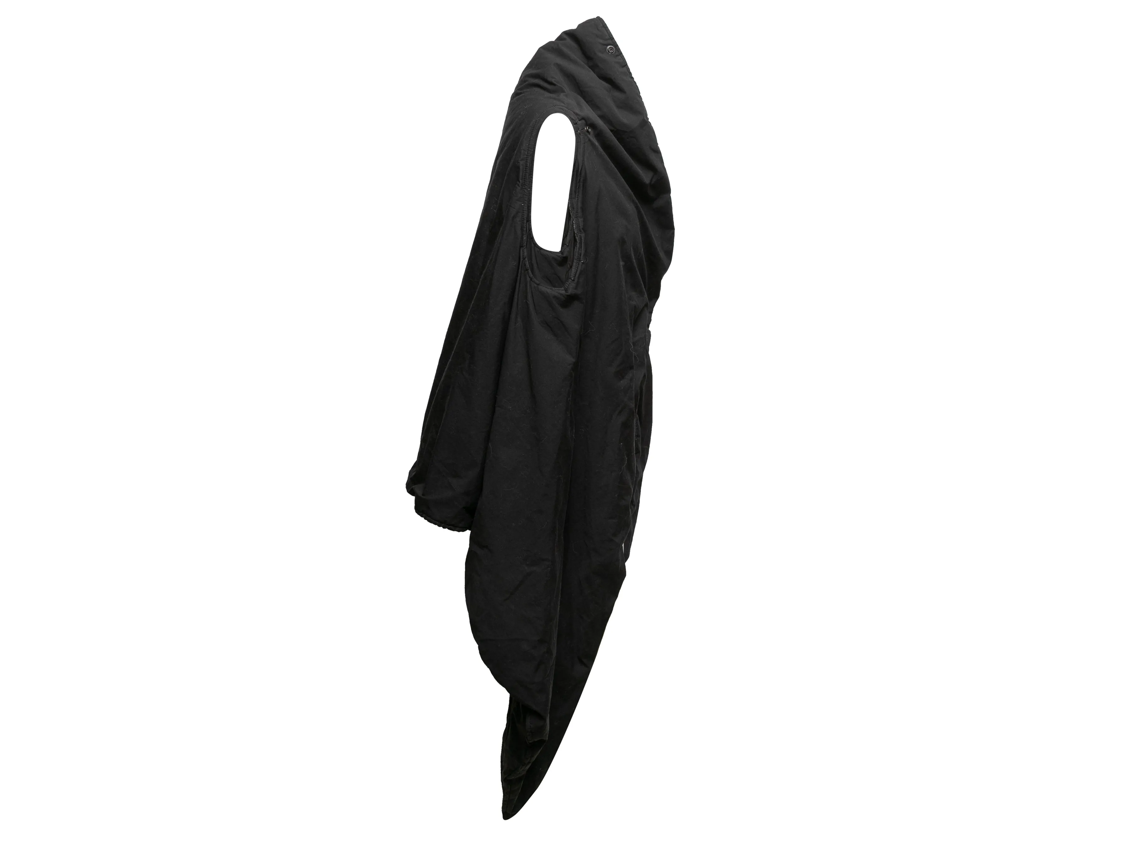 Black Rick Owens Drkshdw 2013 Asymmetrical Vest Size US L