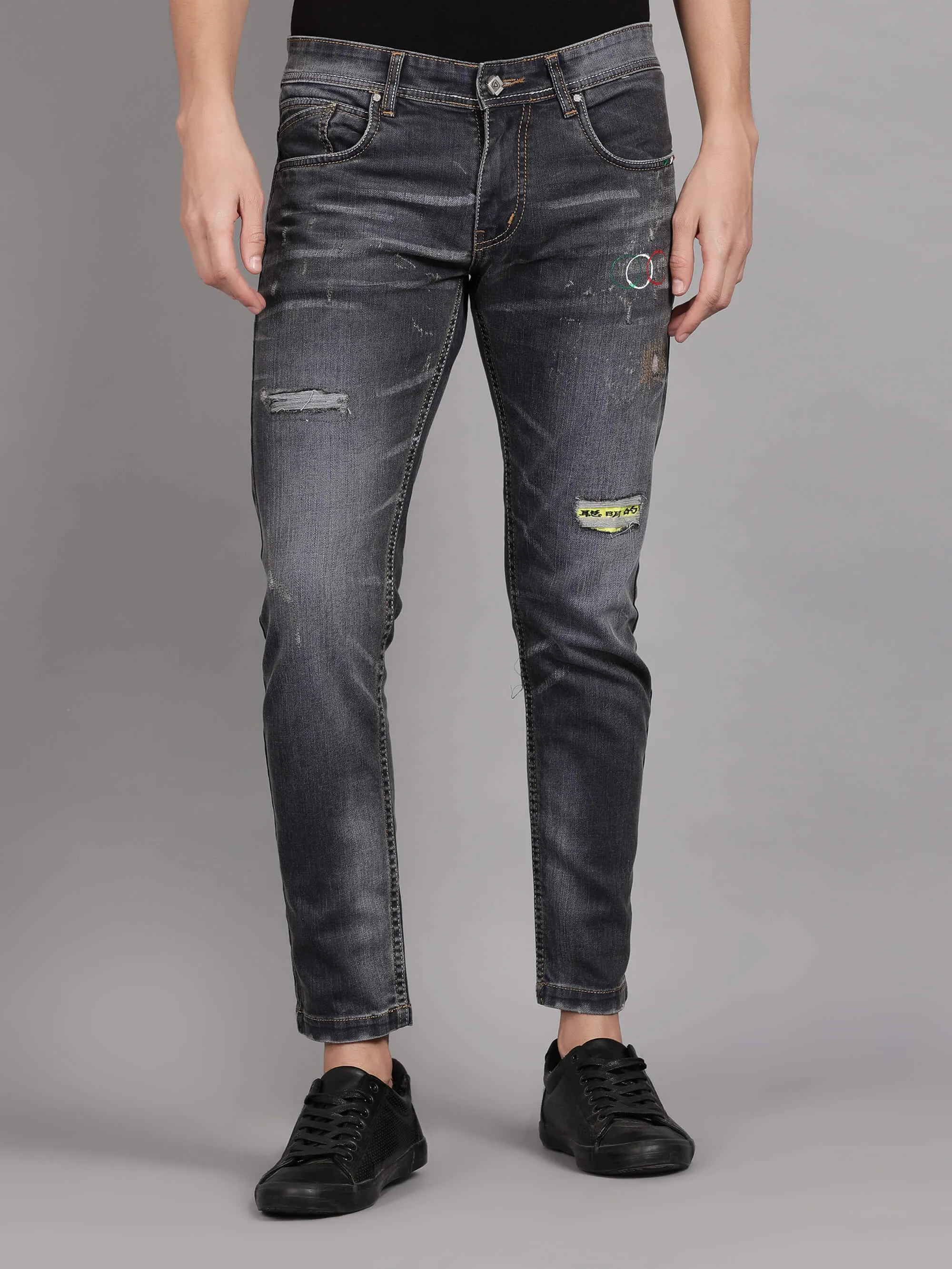 Blue Denim Slim Fit Jeans for Men (GBDNM5012)