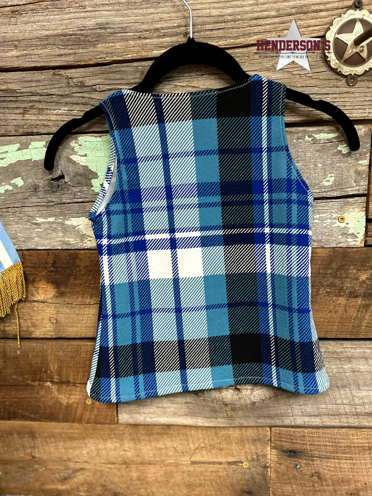 Blue Plaid Youth "Mini" Vest