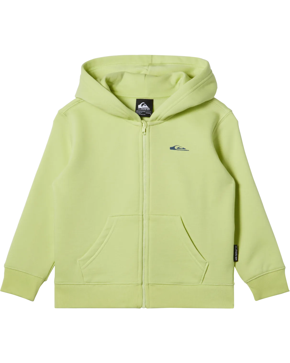 Boys Graphic Zip Hoodie in Shadow Lime