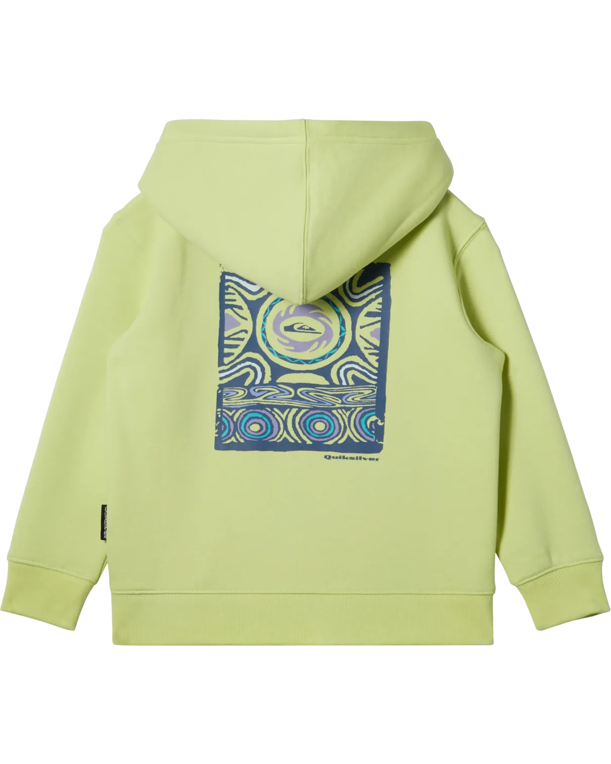 Boys Graphic Zip Hoodie in Shadow Lime