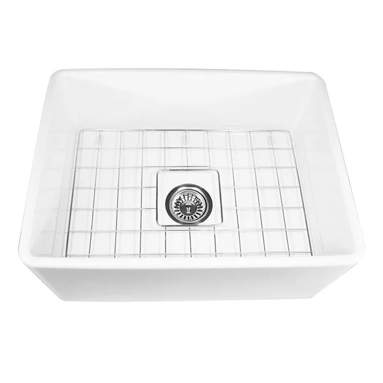 Cape 24" Single Bowl Fireclay Farmhouse Kitchen Sink