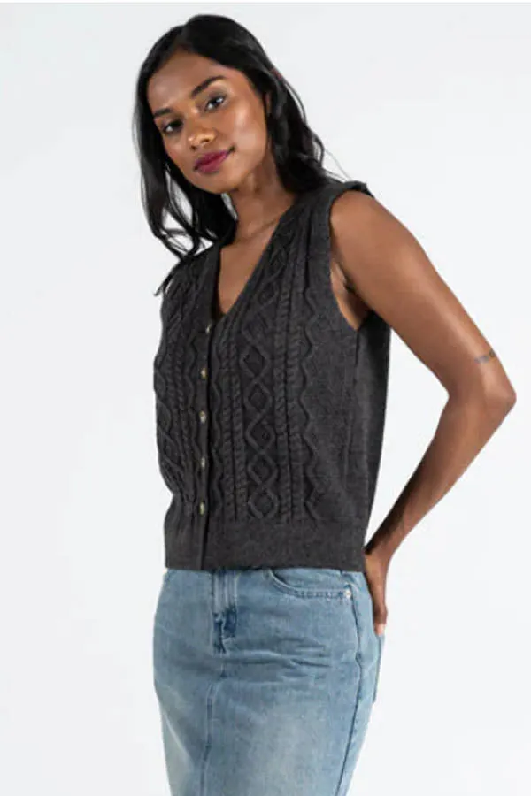 C'est Moi Cable Knit Vest