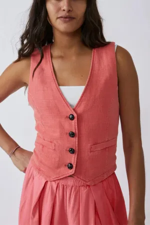 Charley Linen Vest