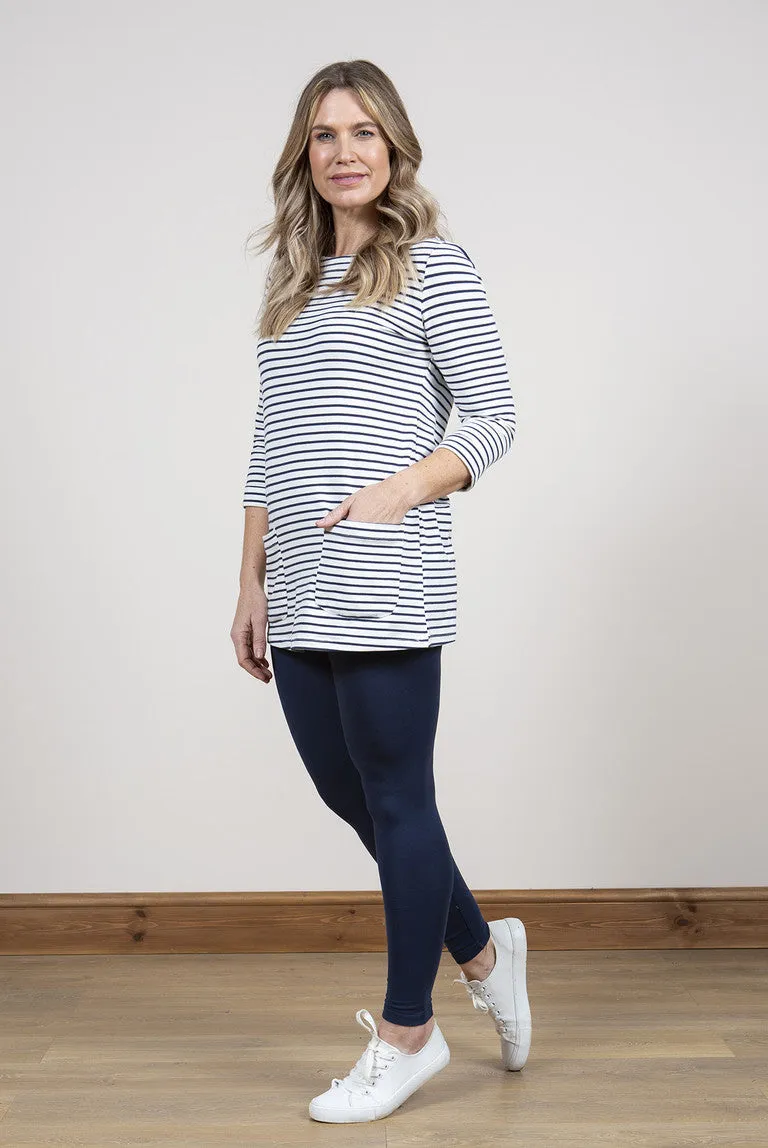 Costal Tunic Basic Stripe Ecru