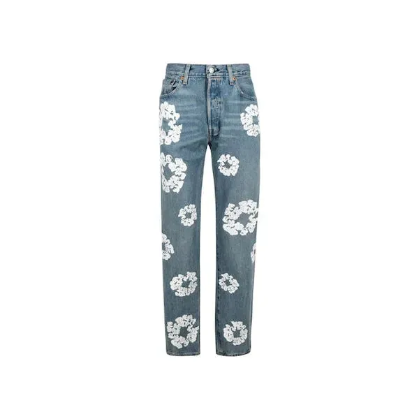 Denim Tears x Levi's Cotton Wreath Jean Light Wash