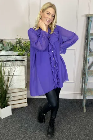 Dorota Shirt Tunic Purple