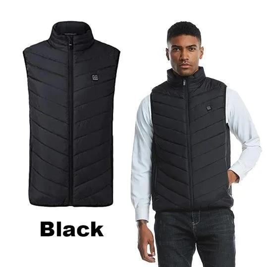 Electric Heated Vest Men Women Heating Waistcoat Thermal Warm Clothing Usb Heated Outdoor Vest Winter Heated Jacket