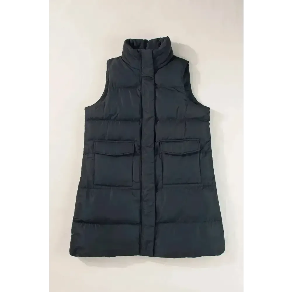 Elevate Your Style with the Luxurious Pocketed Vest Coat in Fashion