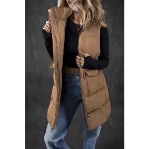 Elevate Your Style with the Luxurious Pocketed Vest Coat in Fashion