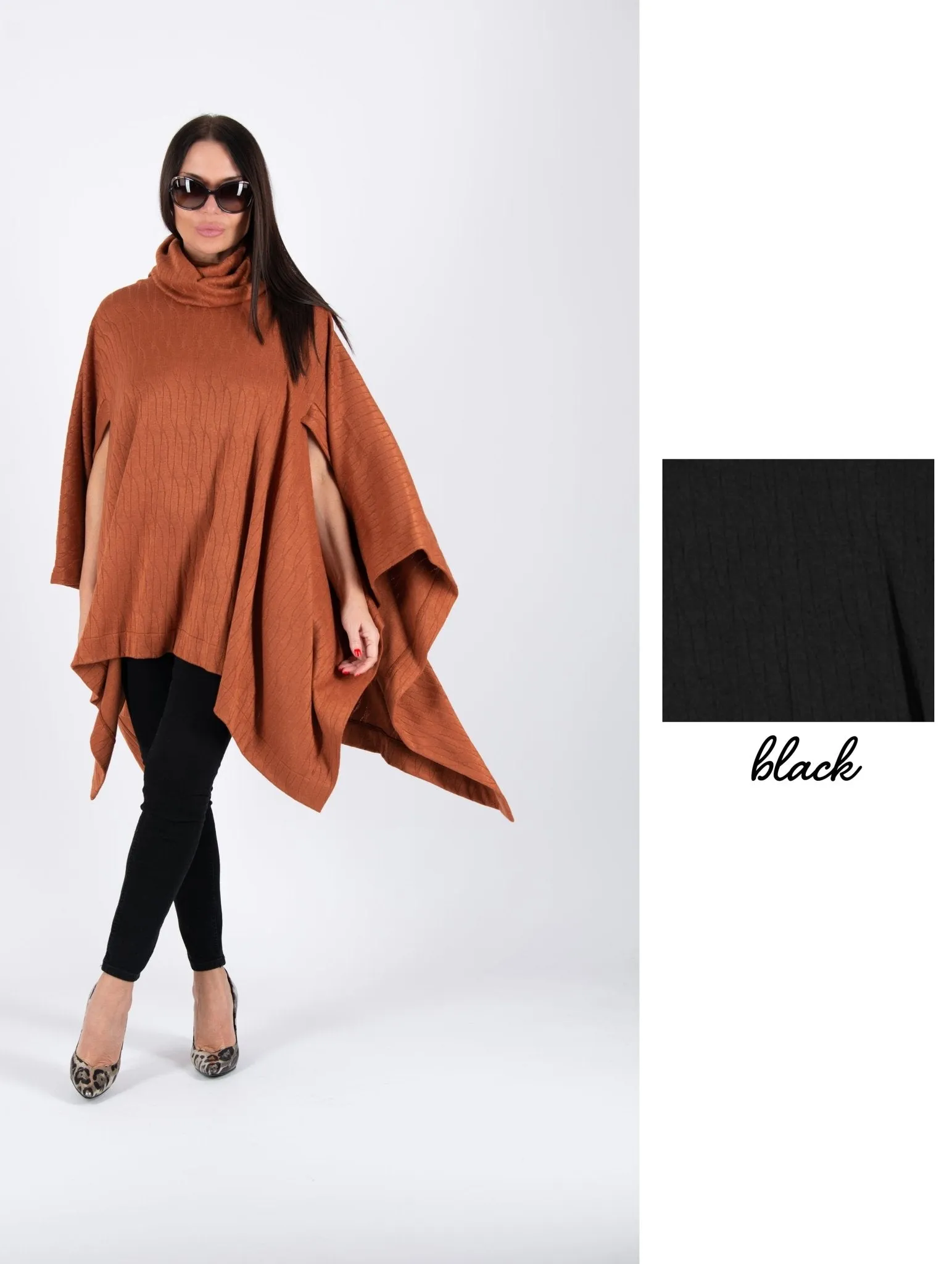 EVA Knitted Poncho ON SALE