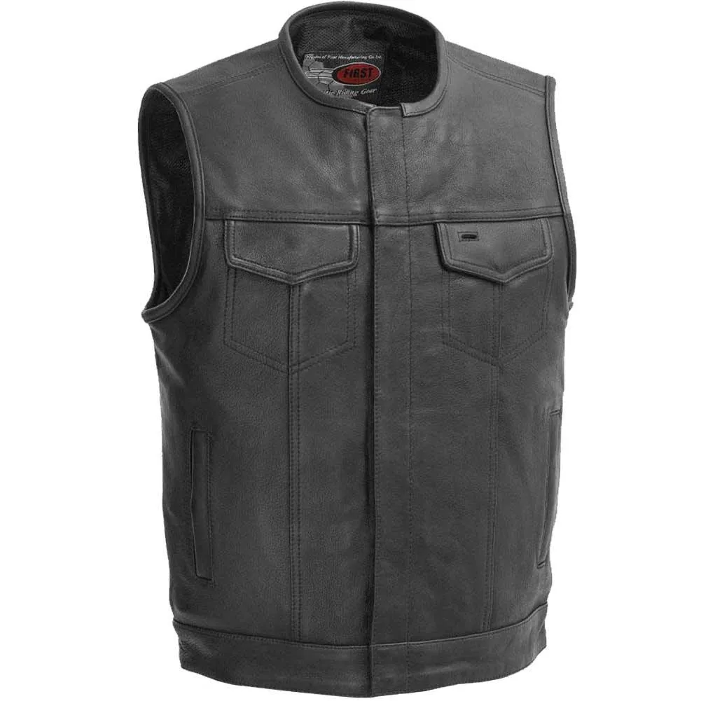 First Mfg Mens No Rival Concealment Leather Vest Size XLARGE - Final Sale Ships Same Day