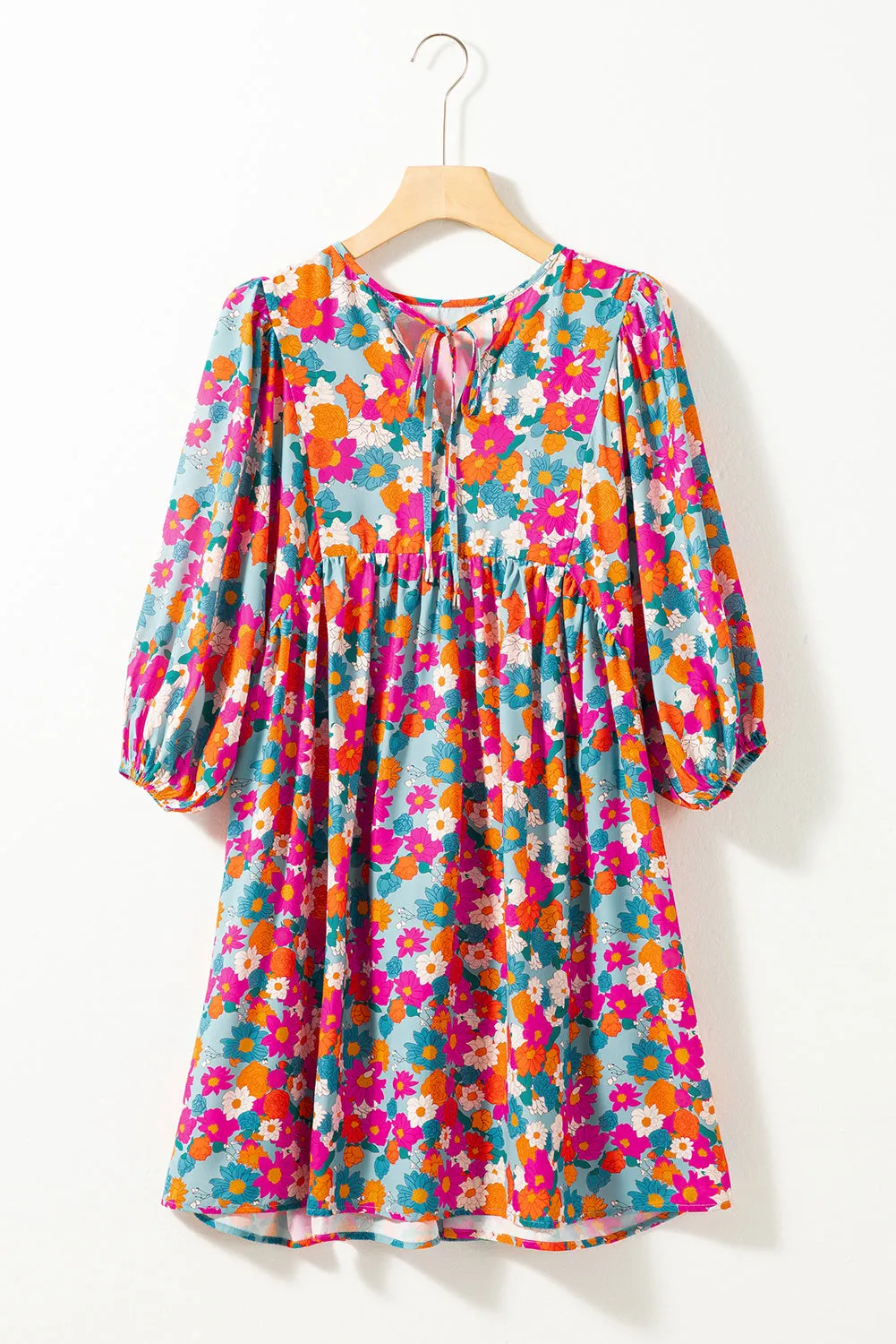 Floral Print Babydoll Dress