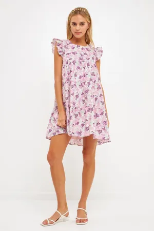 Floral Printed Babydoll Mini