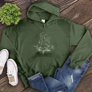 Floral Reindeer Hoodie