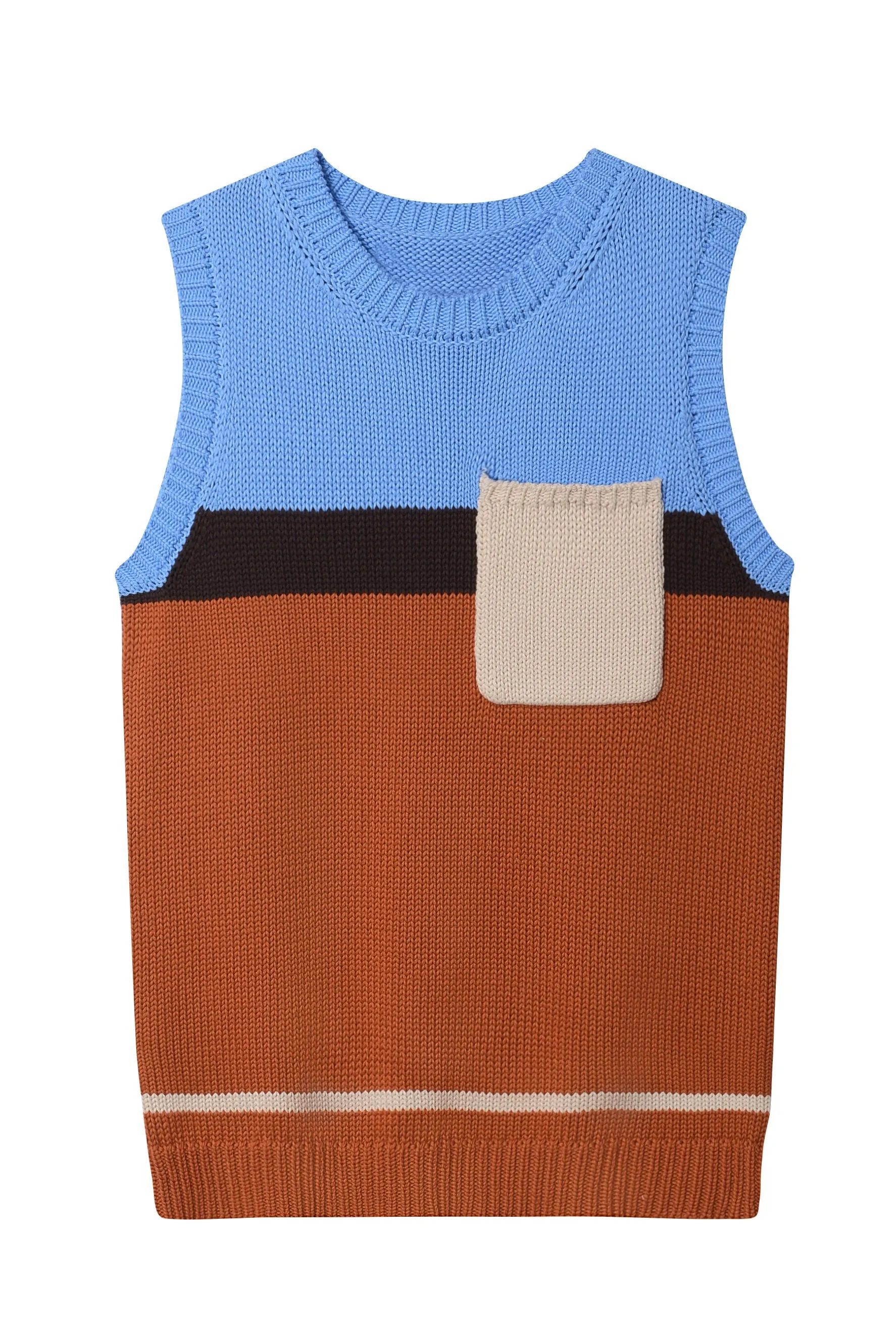 GAGNONLEE COLOR BLOCK VEST