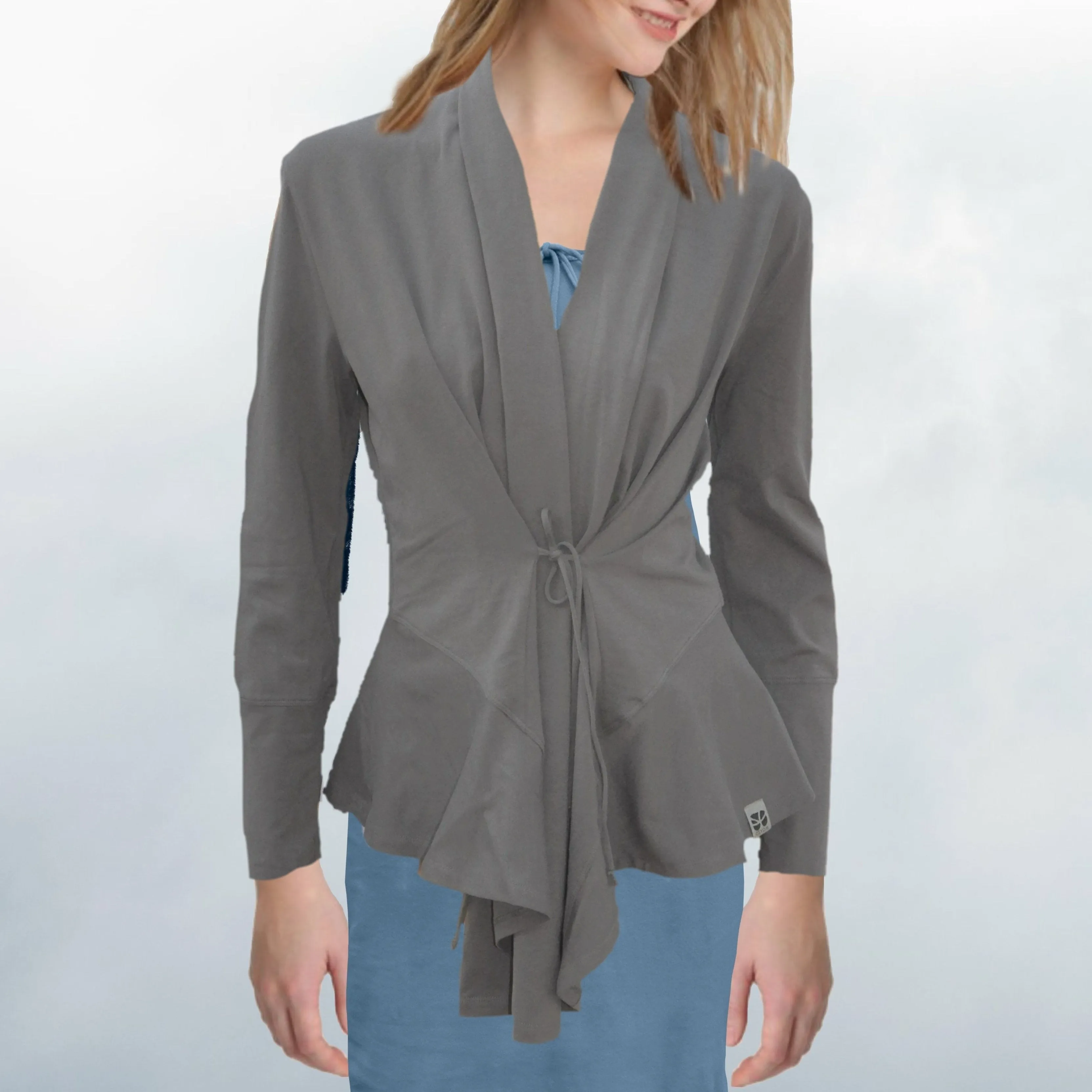 getailleerd vest van biologische katoen / tailered organic cotton cardigan