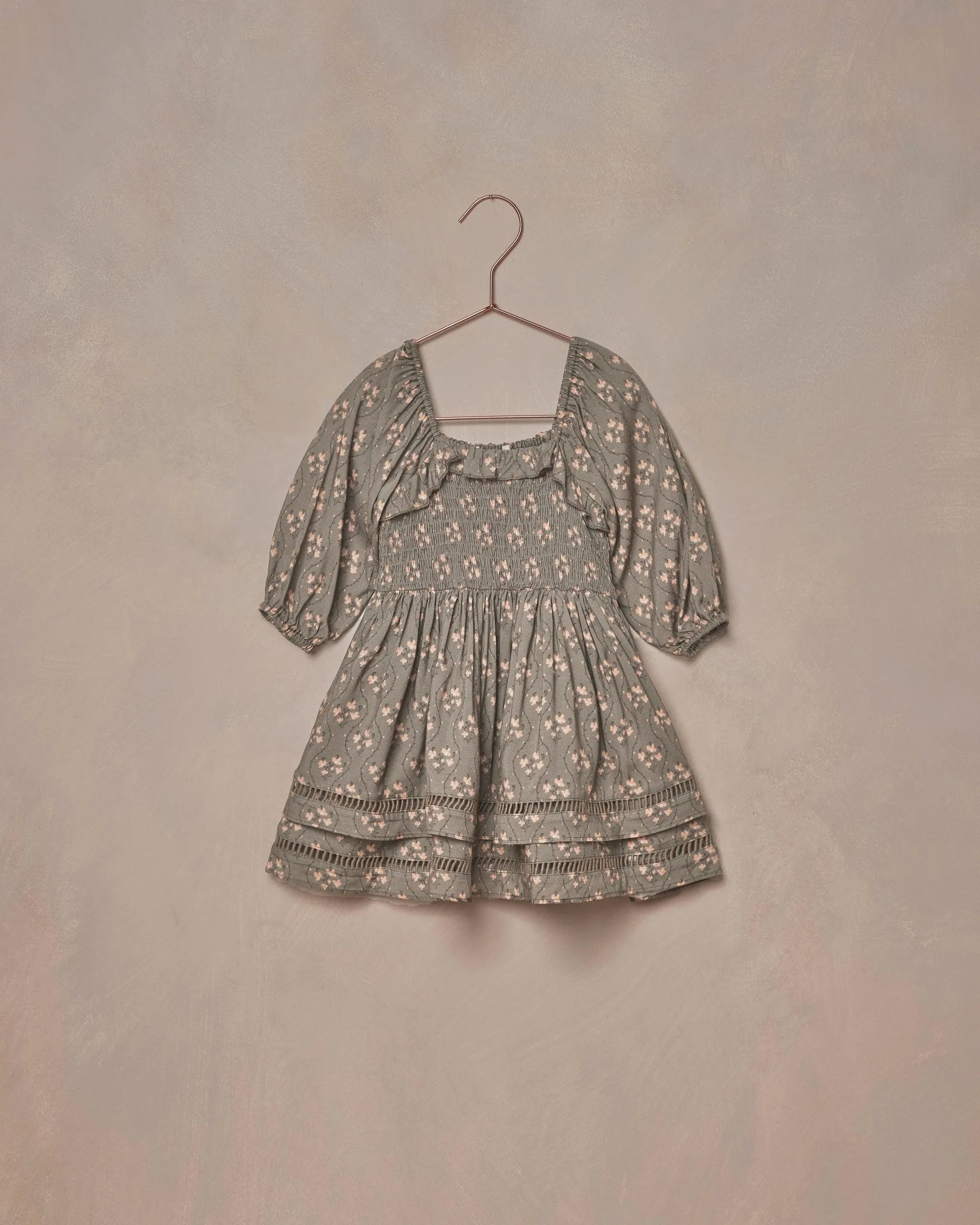 Girls Dresses | Elodie dress in Pine Floral | Noralee