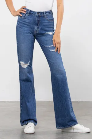 Happi High Rise Flare Hem Jeans