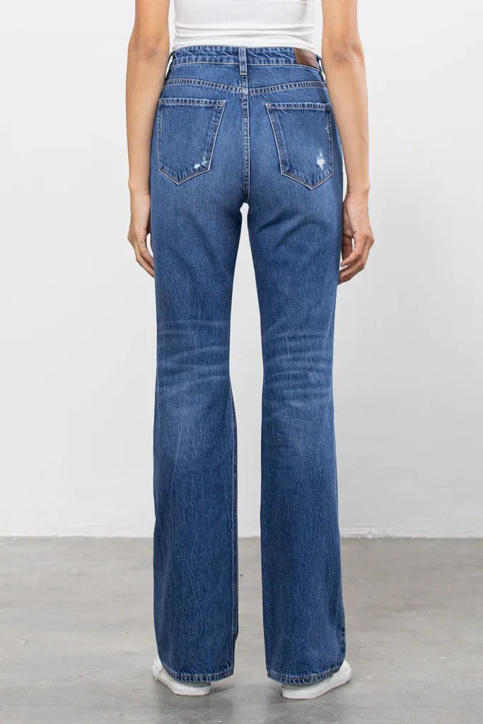 Happi High Rise Flare Hem Jeans