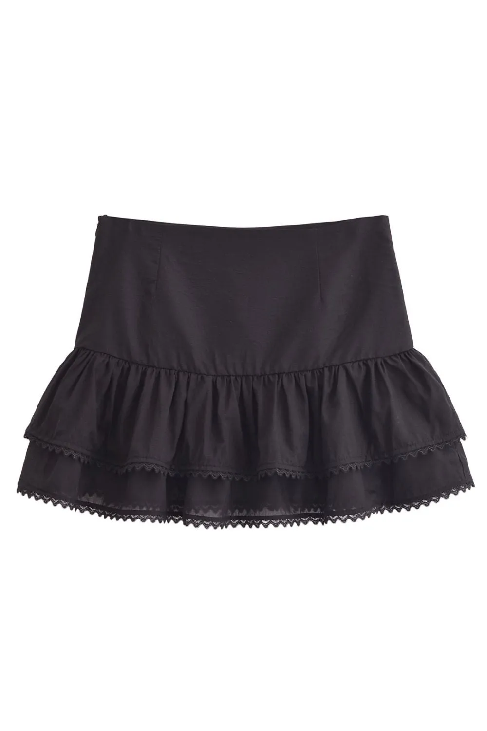 ‘Harper ’ Casual Layered Mini Cake Skirt （2 Colors)