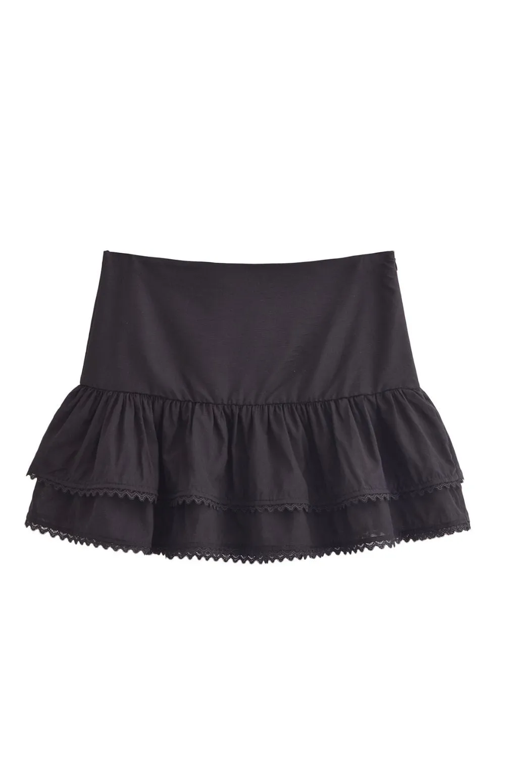 ‘Harper ’ Casual Layered Mini Cake Skirt （2 Colors)