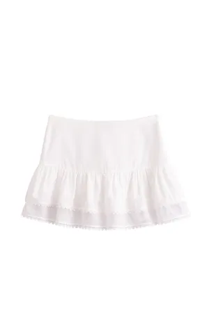 ‘Harper ’ Casual Layered Mini Cake Skirt （2 Colors)