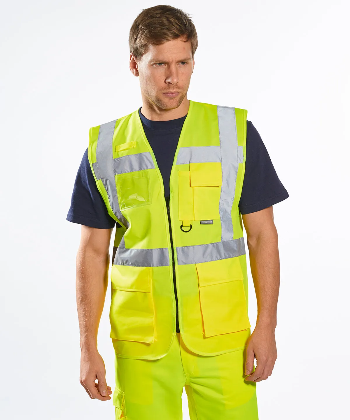 Hi-vis executive vest (S476) | Yellow/Navy