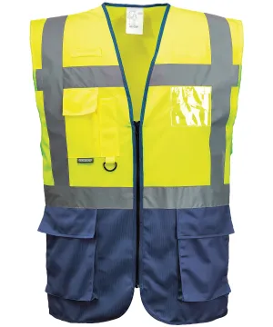 Hi-vis executive vest (S476) | Yellow/Navy