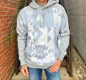 Hooey Men's "Canyon" Aztec Grey Hoodie HH1190AZGY