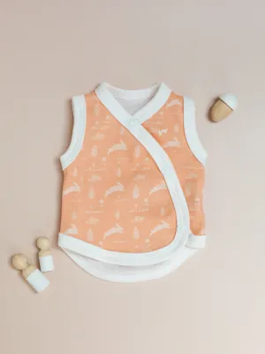 Incubator Vest, Leaping Bunnies , Premium 100% Organic Cotton