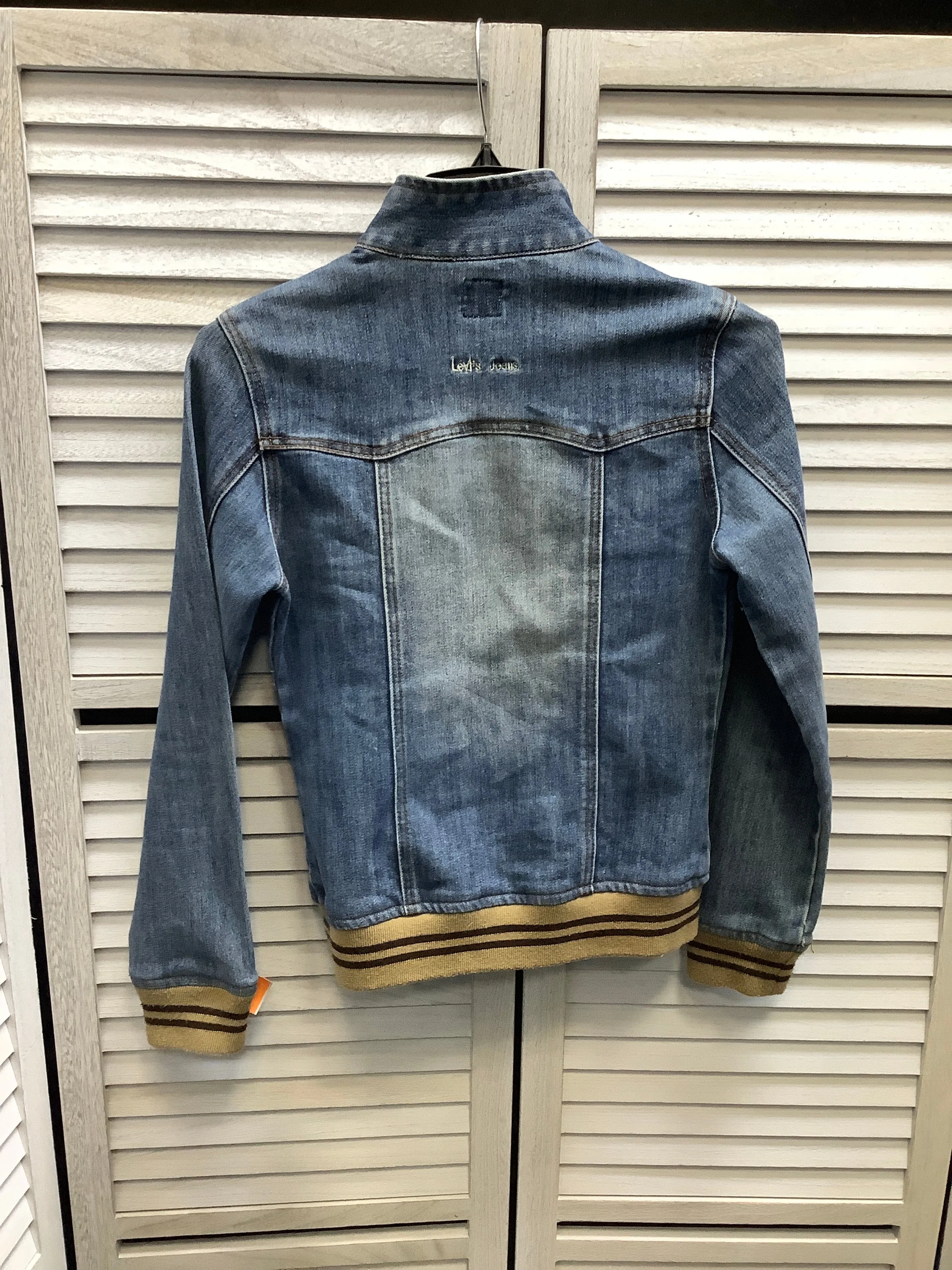 Jacket Denim By Clothes Mentor In Denim, Size: M