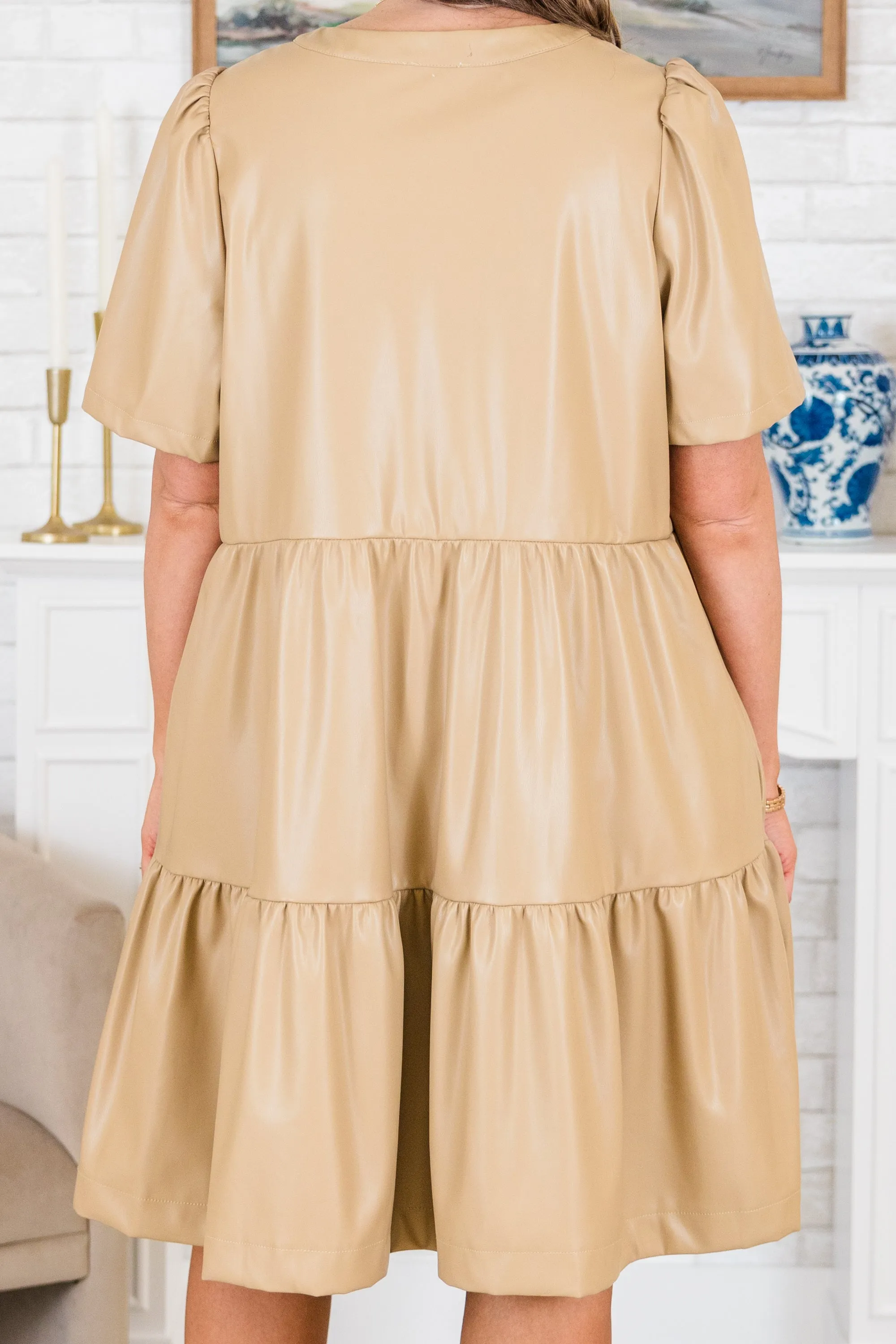 Journey of Love Dress, Tan