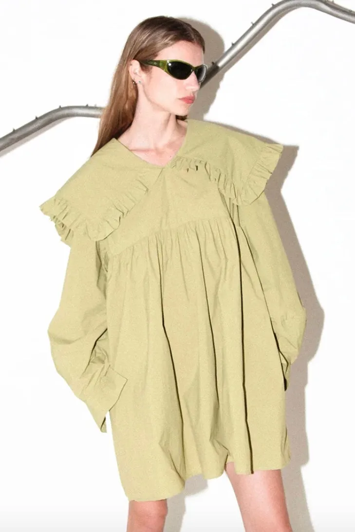 Kkco - Mini Sailor Dress: Olive Dyed