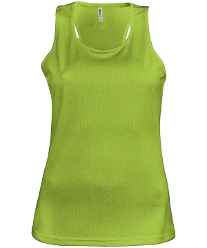 Ladies sports vest | Lime