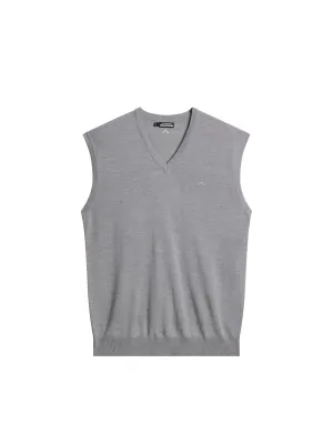 Liam Knitted Vest / Grey Melange